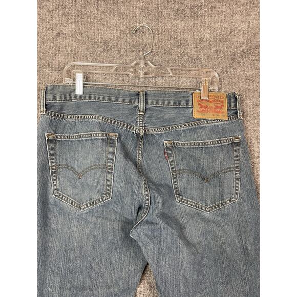 Levis 559 Jeans Men's 36x30 Blue Relaxed Straight Leg Stretch Denim Flex - Picture 10 of 15
